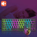 Vibe Geeks Rainbow Backlit Wireless Gaming Keyboard Mouse