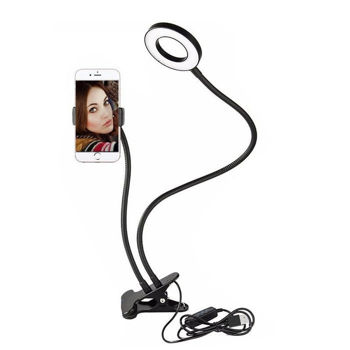 Flexible Clip-on Photography Selfie Ring Light