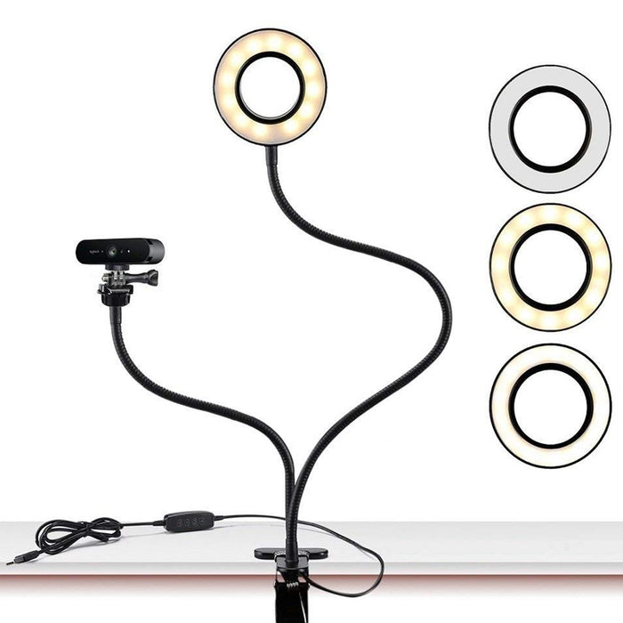 Flexible Clip-on Photography Selfie Ring Light