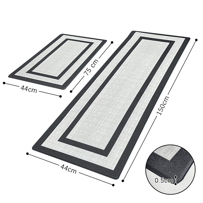 Vibe Geeks 2 Pack Non-Skid Waterproof Kitchen Mat