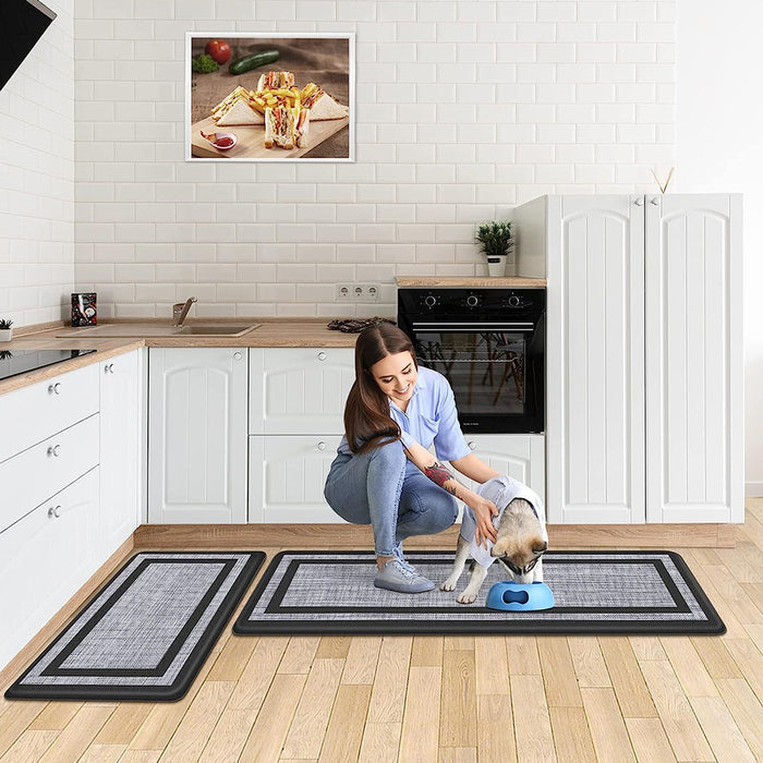 Vibe Geeks 2 Pack Non-Skid Waterproof Kitchen Mat