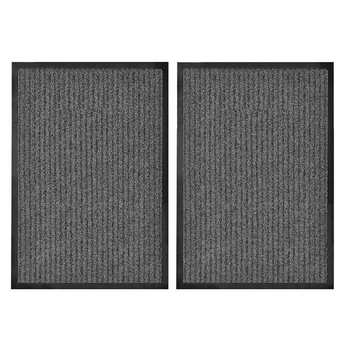 Vibe Geeks 2 Pack Front Door Mat Indoor Outdoor Entryway