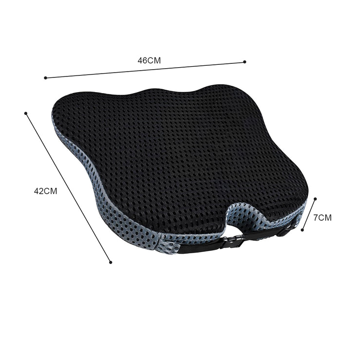 Vibe Geeks Car Wedge Seat Cushion For Enhanced Driving Comfort And Visibility