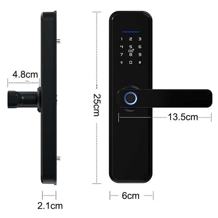 Vibe Geeks Electronic Wireless Fingerprint Recognition Smart Key Entry Door Lock