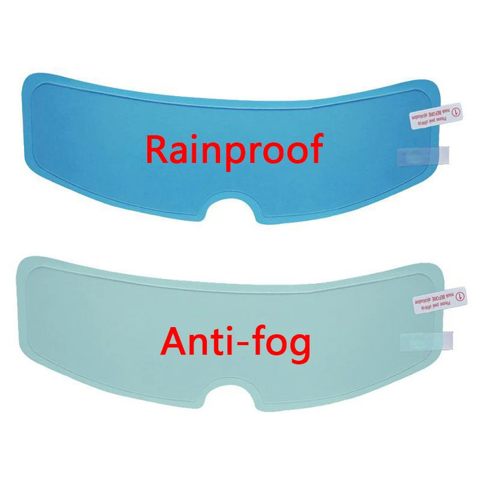 Vibe Geeks Waterproof Anti-Fog And Rainproof Helmet Lens Stickers Protective Clear Patch Film