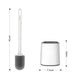 Vibe Geeks Toilet Brush With Ventilated Holder - Odor-free