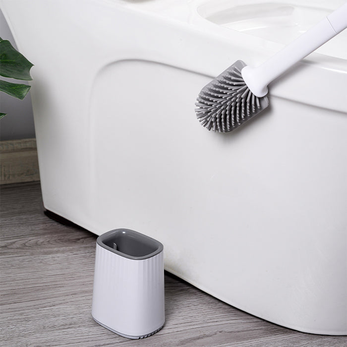 Vibe Geeks Toilet Brush With Ventilated Holder - Odor-free