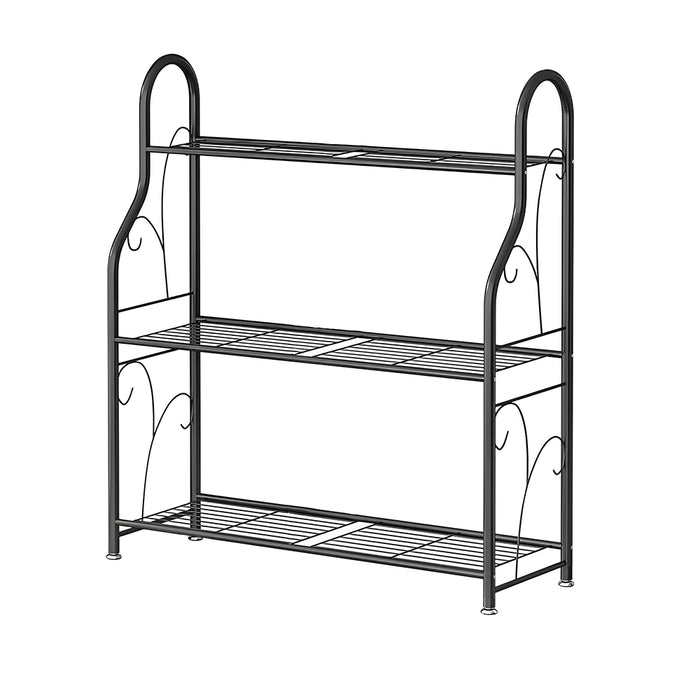 Vibe Geeks 3 Tier Metal Plant Stand - Sturdy Display Rack