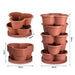 Vibe Geeks 5-tier Stackable Vertical Garden Planter Pots