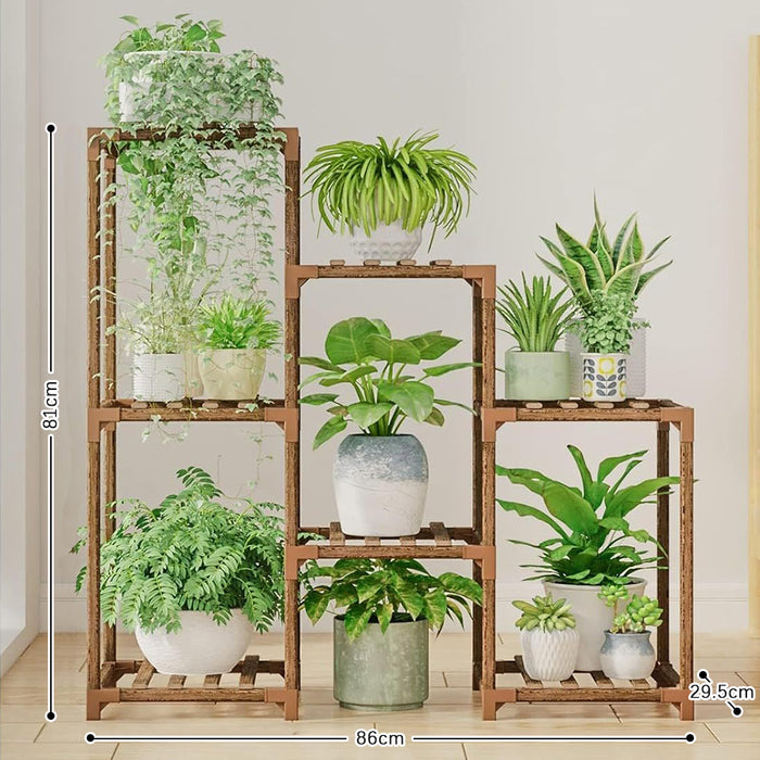 Vibe Geeks Multi-layer Wooden Plant Stand