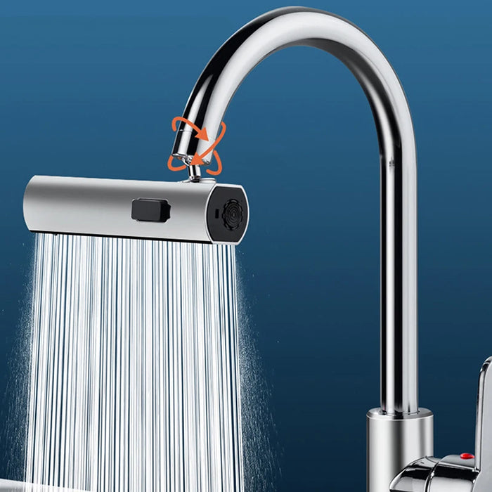 Vibe Geeks Kitchen Faucet Waterfall Stream Sprayer Water