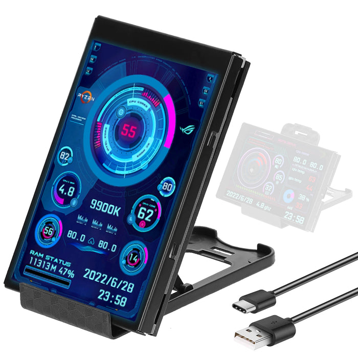 Vibe Geeks 3.5 Inch Ips Type-C Interface Secondary Screen Computer Hdd Monitor