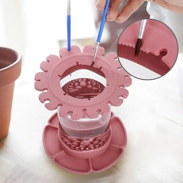 Vibe Geeks Ultimate All-in-one Paint Brush Cleaner Rinse Cup