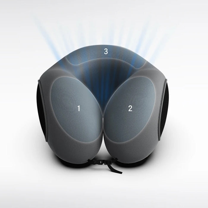 Vibe Geeks u Shaped Memory Foam Neck Pillow Soft Travel