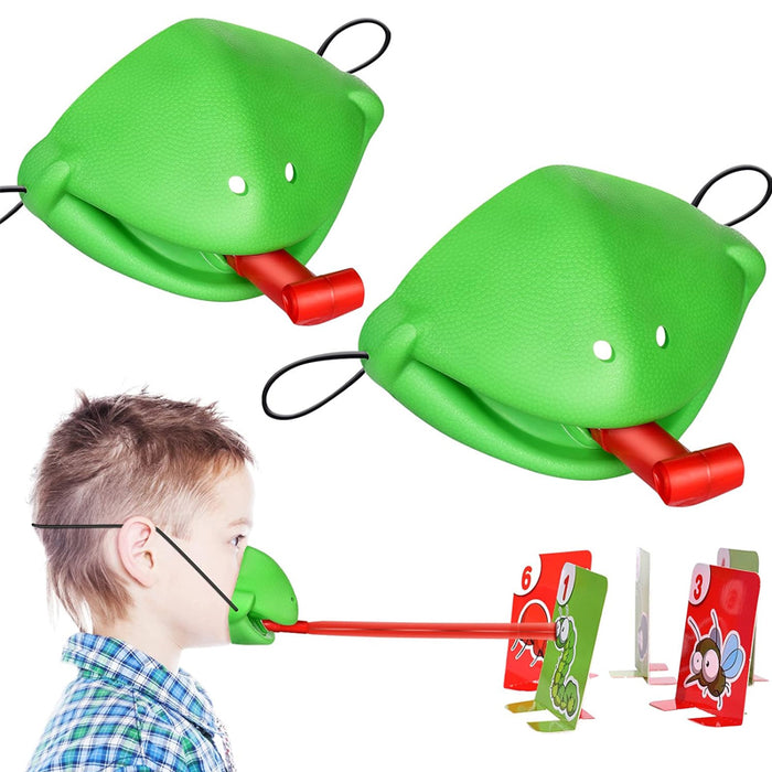 Vibe Geeks Interactive Family Toy Tongue Sticking Out Board Game In Frog Design