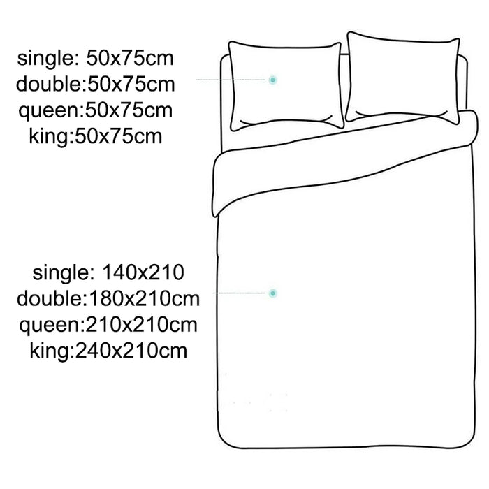 2000Tc Washed Cotton Quilt Doona Duvet Cover And Pillowcase Set