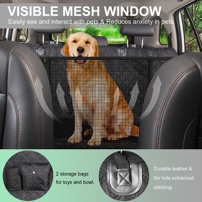 Vibe Geeks Waterproof Dog Seat Cover For Back Seat