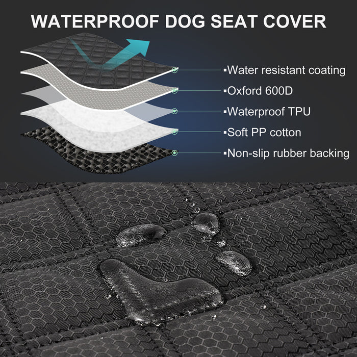 Vibe Geeks Waterproof Dog Seat Cover For Back Seat