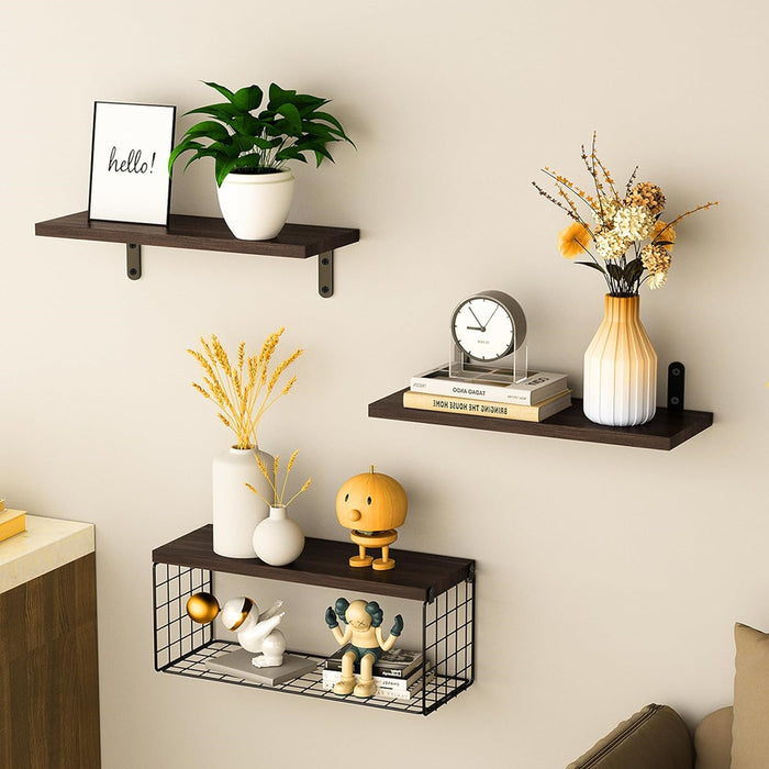 Vibe Geeks Wall Organizer With Basket - Stylish