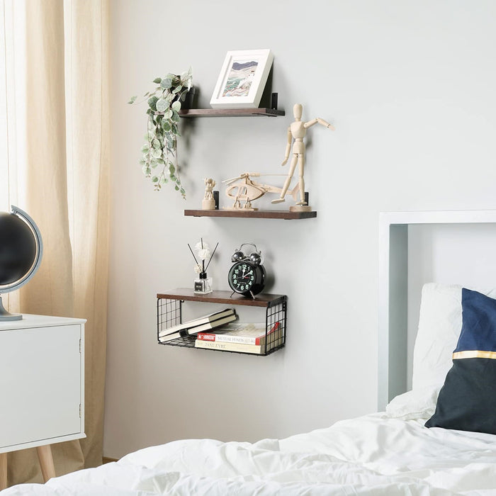 Vibe Geeks Wall Organizer With Basket - Stylish