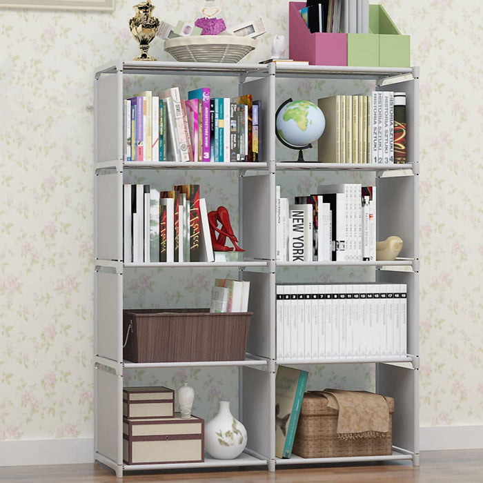 Vibe Geeks 8-Grid Assembled Bookshelves Storage Rack