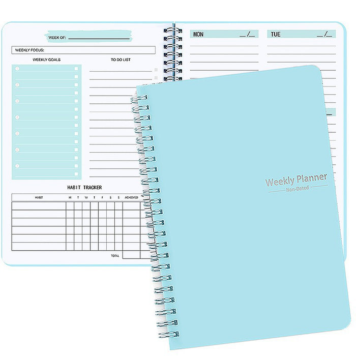 Vibe Geeks A5 To Do List Weekly Goals Notebook