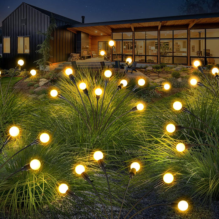 2pcs 6/8/10 Leds Firefly Garden Light Led Swaying Landscape