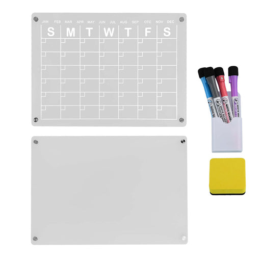 Magnetic White Board Monthly Weekly Planner Dry Erase