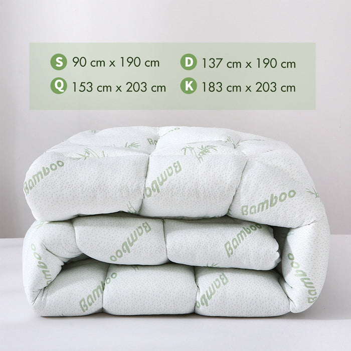 Thick And Breathable Natural Bamboo Mattress Topper Soft