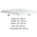 High Quality Thick Mattress Topper Pad