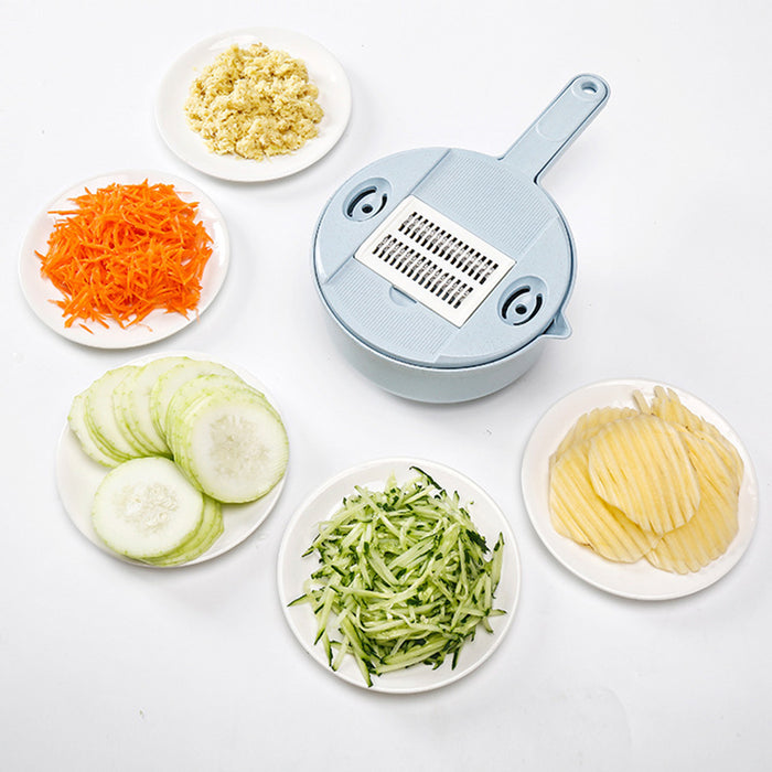 Vibe Geeks 12 In 1 Manual Multi-function Vegetable Cutter