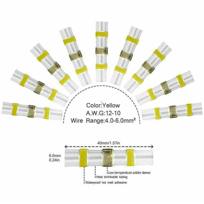 Waterproof Terminals Solder Seal Sleeve Heat Shrink Butt