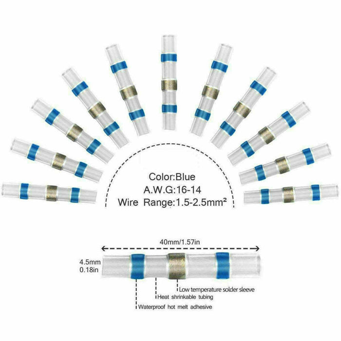 Waterproof Terminals Solder Seal Sleeve Heat Shrink Butt