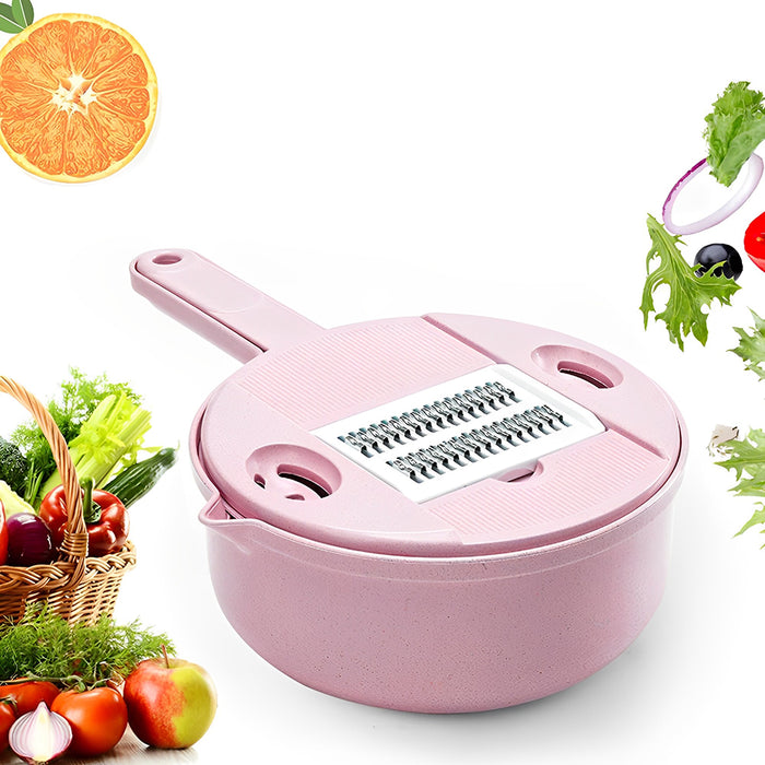 Vibe Geeks 12 In 1 Manual Multi-function Vegetable Cutter