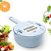 Vibe Geeks 12 In 1 Manual Multi-function Vegetable Cutter