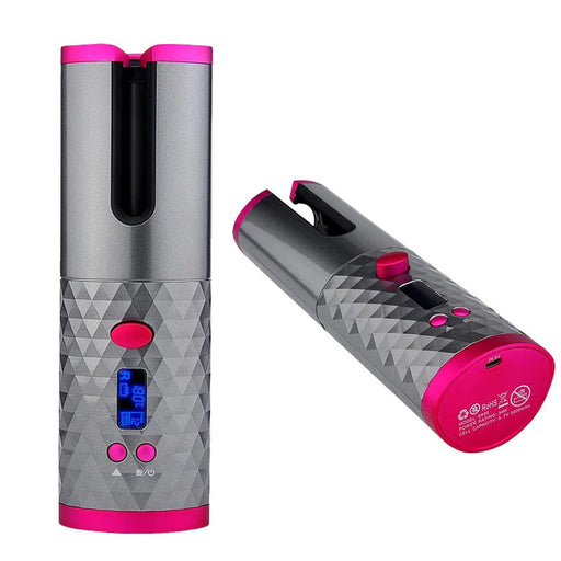 Vibe Geeks Portable Cordless Auto-rotating Hair Curler