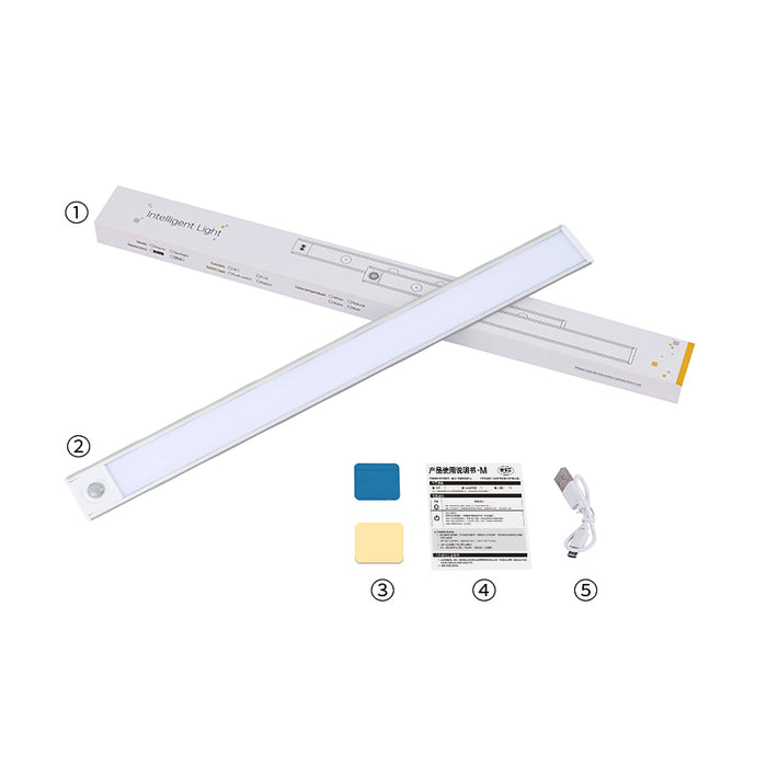 Led Motion Sensor Under Closet Cabinet Light Rechargeable