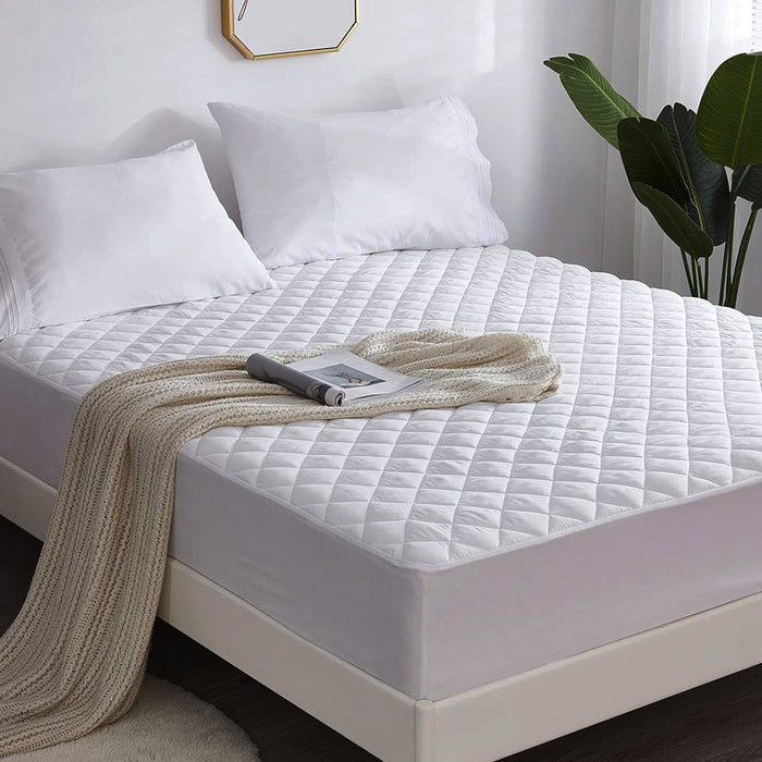 4 Layer Quilted Cotton Waterproof Mattress Protector