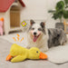 Vibe Geeks Cute Plush Duck Squeaky Dog Toy With Soft Squeake