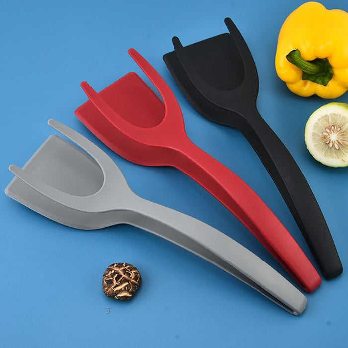 Vibe Geeks Nylon Heat Resistant Spatula Flipper Tong for Cooking