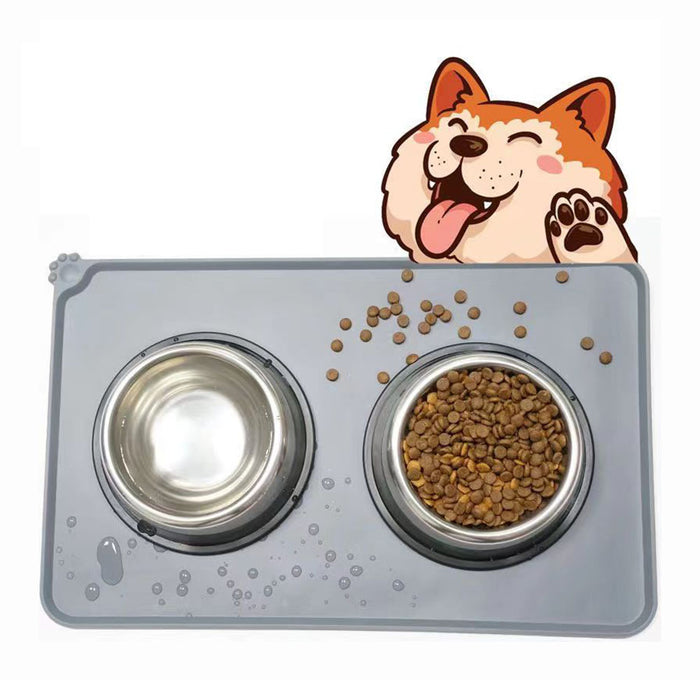 Vibe Geeks Waterproof Pet Feeding Mats With High Lips