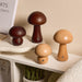 Vibe Geeks Wooden Mushroom Led Night Light For Bedroom