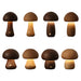 Vibe Geeks Wooden Mushroom Led Night Light For Bedroom