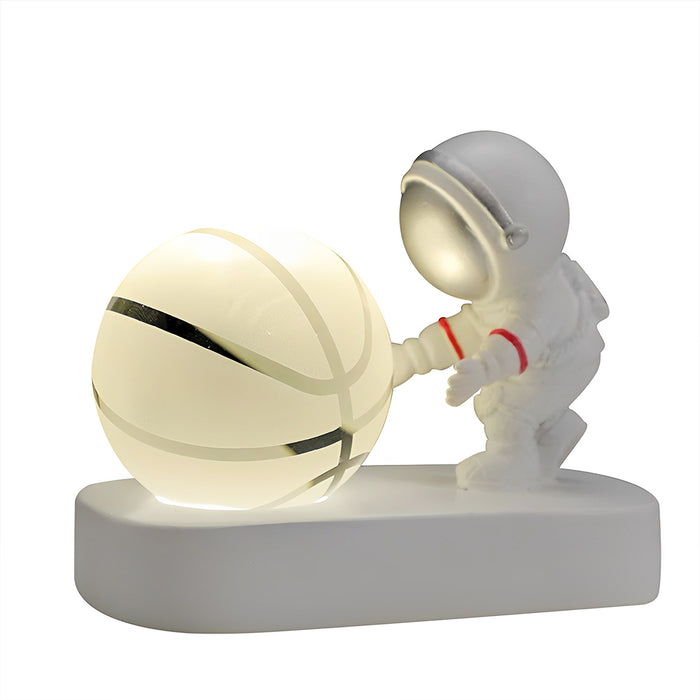 Vibe Geeks Astronaut 3D Crystal Ball Night Light for Home Décor - USB Plugged In