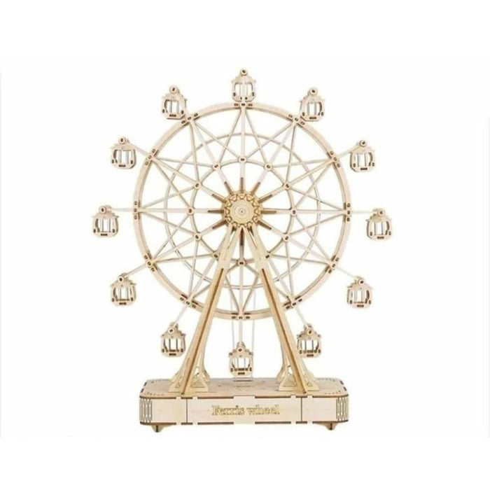 232pcs Rotatable Diy 3d Ferris Wheel Wooden Puzzle Game