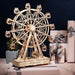 232pcs Rotatable Diy 3d Ferris Wheel Wooden Puzzle Game