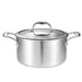 24cm Stainless Steel Soup Pot Stock Cooking Stockpot Heavy