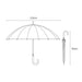 24k Windproof Long Big Umbrella With Wooden Handle