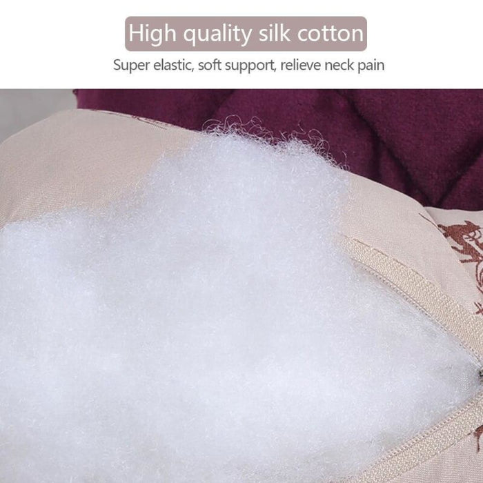 2pcs Brand New Car Neck Pillows Both Side Silk Cotton Single
