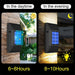 Vibe Geeks 2pcs Led Outdoor Garden Solar Powered Wall Lamps